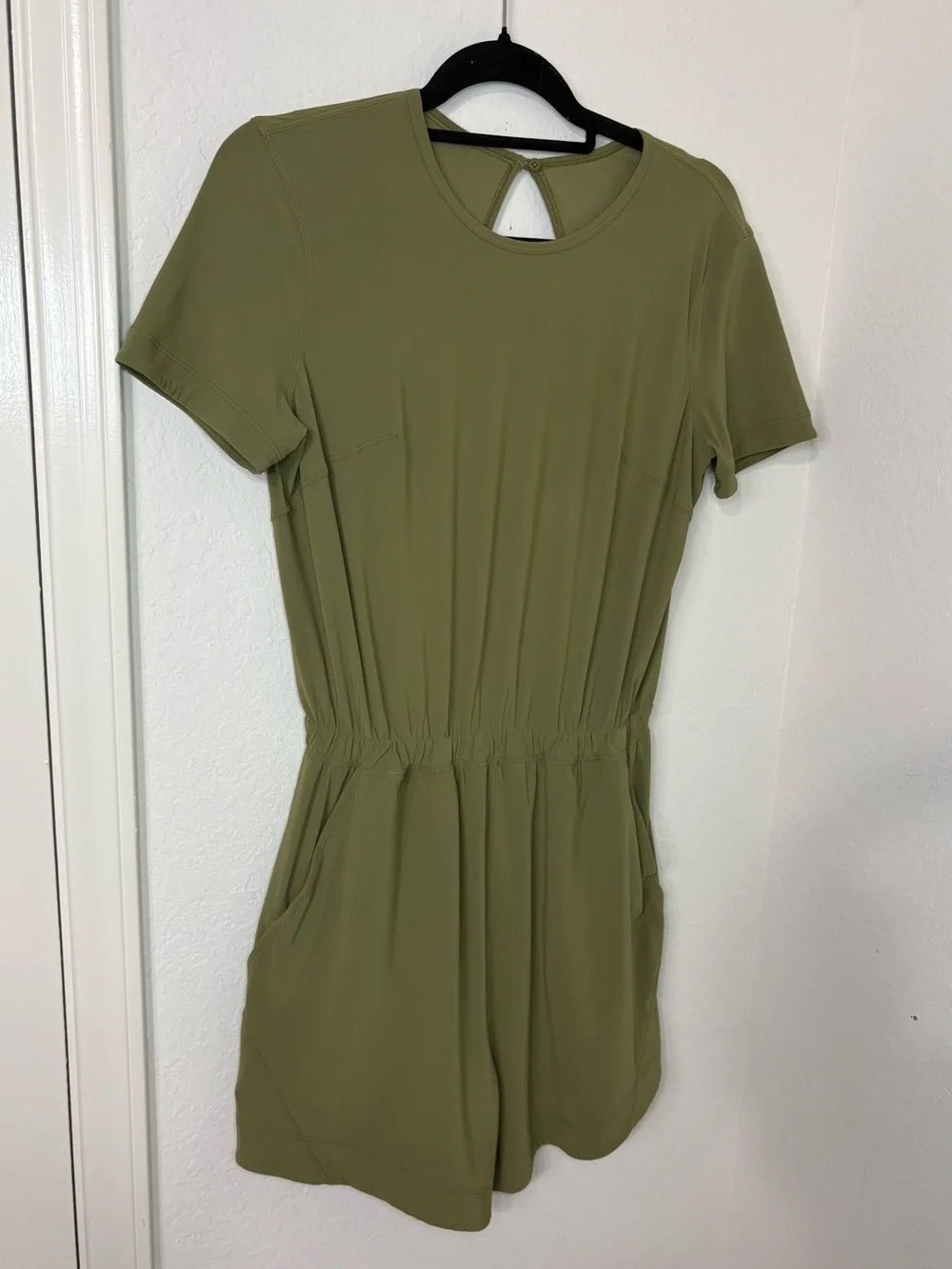 Lululemon Lightweight High-Neck Romper Bronze Green size 6